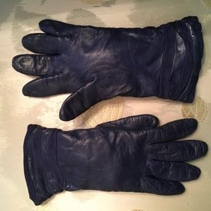 Italian Leather Cashmere Lined Gloves